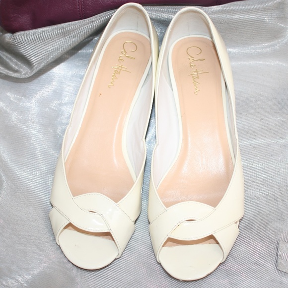 cole haan white heels
